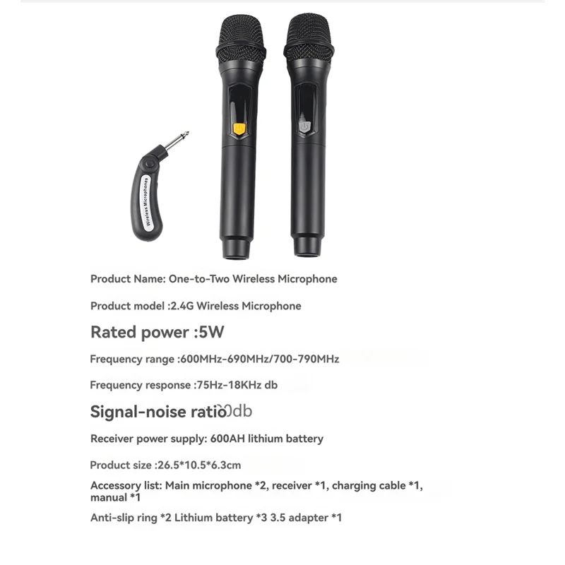 AAAEL-для сцены на открытом воздухе Портативный беспроводной ручной микрофон 2,4G для пения
AAAEL-для сцены на открытом воздухе Портативный беспроводной ручной микрофон 2,4G для пения