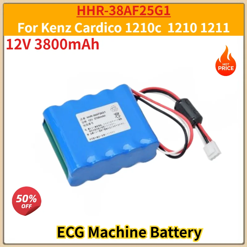 High Quality 12V 3800mAh Medical Battery HHR-38AF25G1 for Kenz Cardico 1210c 1210 1211 Brand New Replacement Battery
High Quality 12V 3800mAh Medical Battery HHR-38AF25G1 for Kenz Cardico 1210c 1210 1211 Brand New Replacement Battery