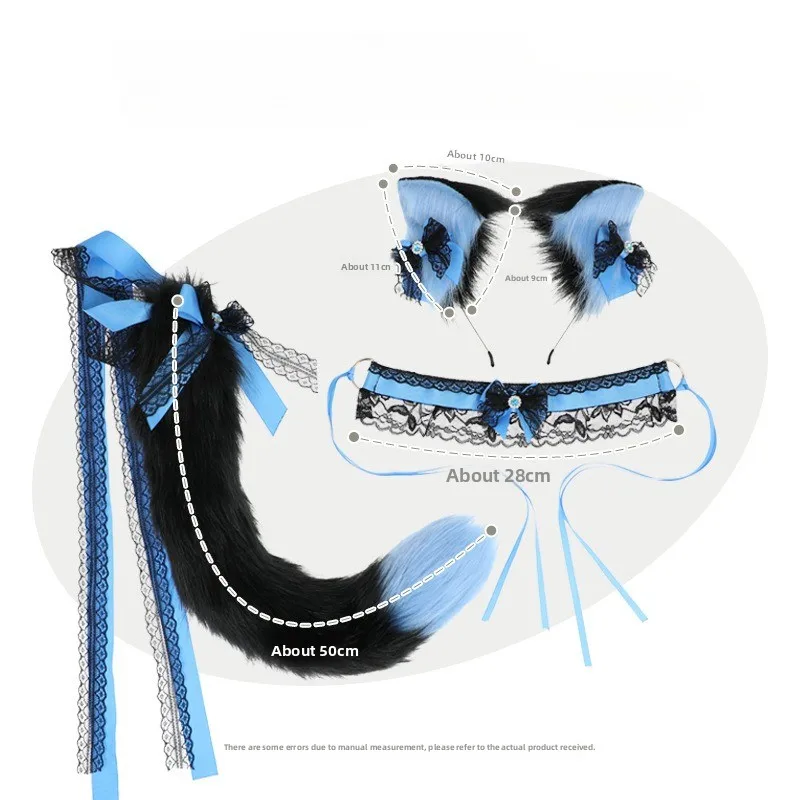 Kawaii Lolita Cat Ears Hair Band and Bow Choker Set Wolf Long Tail Cosplay Anime Costume Props Gothic Maid Neko Hair Accessories
Kawaii Lolita Cat Ears Hair Band and Bow Choker Set Wolf Long Tail Cosplay Anime Costume Props Gothic Maid Neko Hair Accessories