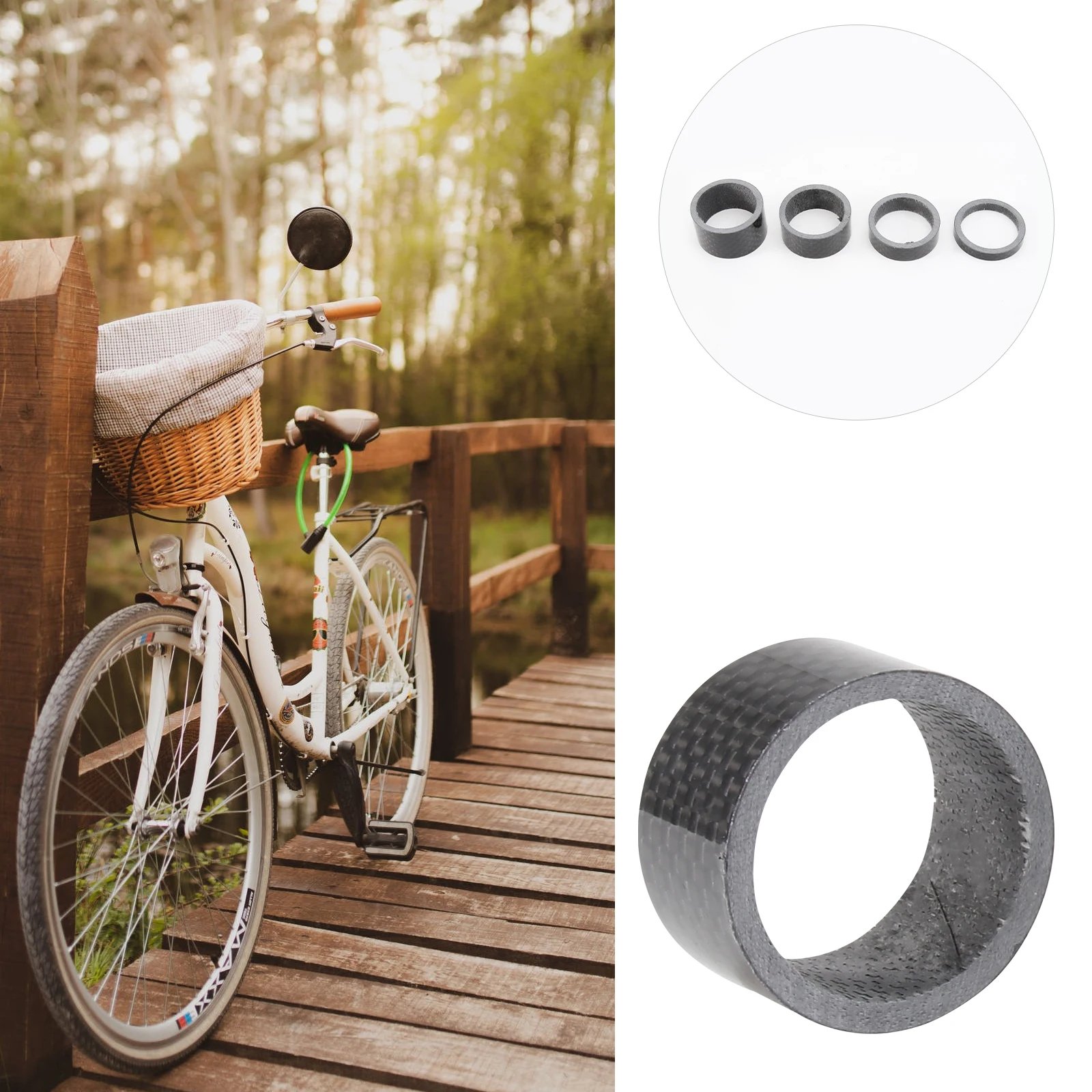 4Pcs Carbon Fiber Headset Spacers Different Thicknesses Oversize Bike Stem Spacers 5Mm 10Mm 15Mm 20Mm Black Lightweight Bike
4Pcs Carbon Fiber Headset Spacers Different Thicknesses Oversize Bike Stem Spacers 5Mm 10Mm 15Mm 20Mm Black Lightweight Bike