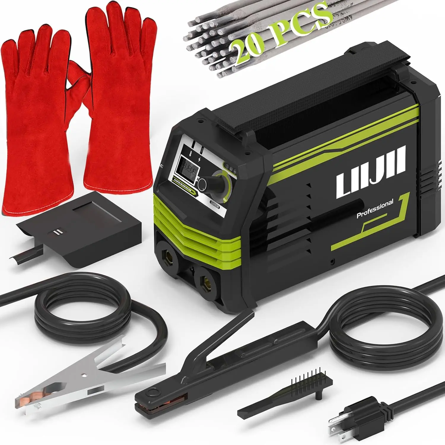 Portable 110V 250A Stick Welder with Digital Display, IGBT Inverter & Anti-Stick Tech, Includes 20 Rods for Home DIY
Portable 110V 250A Stick Welder with Digital Display, IGBT Inverter & Anti-Stick Tech, Includes 20 Rods for Home DIY