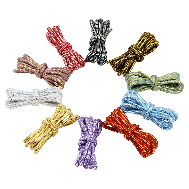 Luxury Fashion Accessory Coolstring 4.5MM Metallic Yarn Round Lace Boot Canvas Women Shoes Pretty Colorful Trendy Rope Wholesale
Luxury Fashion Accessory Coolstring 4.5MM Metallic Yarn Round Lace Boot Canvas Women Shoes Pretty Colorful Trendy Rope Wholesale