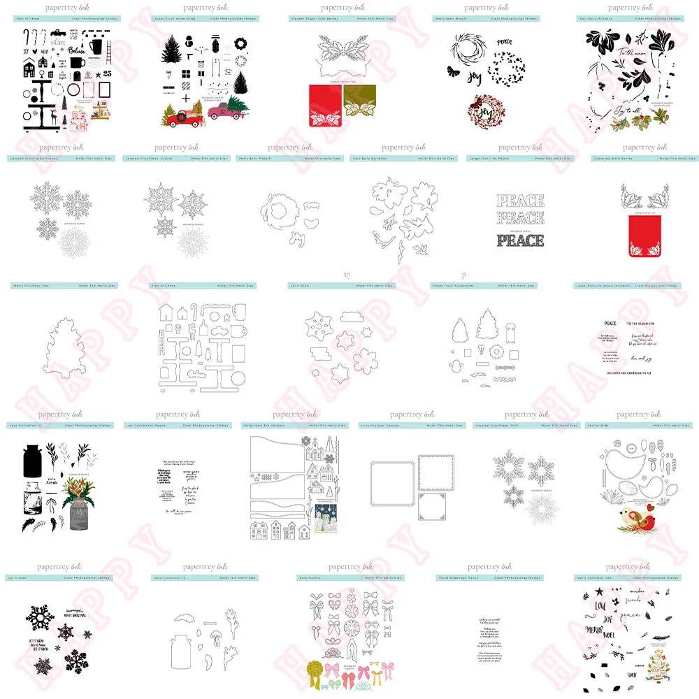 Christmas Metal Cutting Dies Stamps Peace Sentiments Snowflakes Flurries DIY Craft Make Scrapbook Decoration Embossing Template
Christmas Metal Cutting Dies Stamps Peace Sentiments Snowflakes Flurries DIY Craft Make Scrapbook Decoration Embossing Template