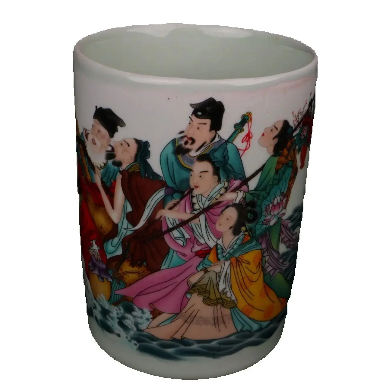 Chinese old Porcelain Pink Eight Immortals Crossing the Sea Pattern Pen Holder and Vase
Chinese old Porcelain Pink Eight Immortals Crossing the Sea Pattern Pen Holder and Vase