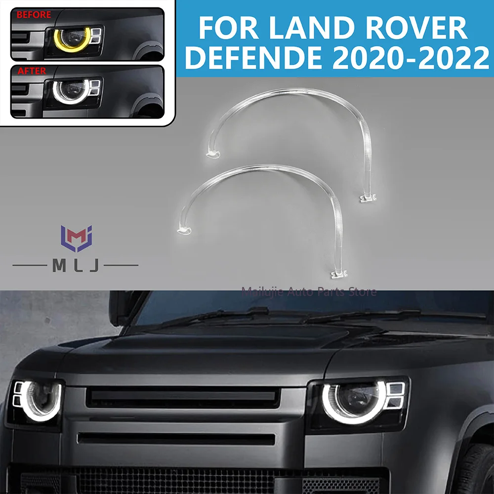 FOR LAND ROVER Defender 2020-2022 Light Guide Ring Headlight Light Guide Strip Daytime Running Light Tube Angel Eye LED Headlamp
FOR LAND ROVER Defender 2020-2022 Light Guide Ring Headlight Light Guide Strip Daytime Running Light Tube Angel Eye LED Headlamp