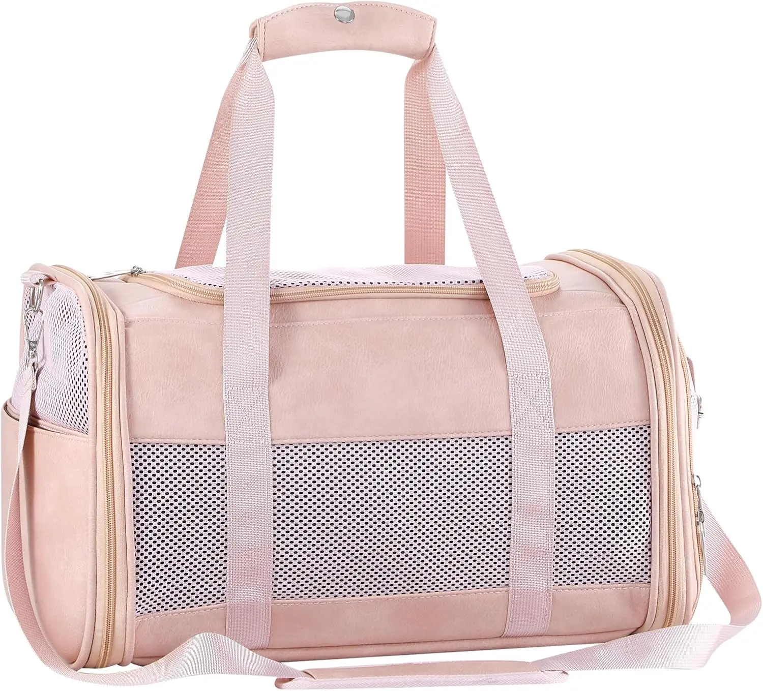 Fashion Leather Dog Carrier, Airline Approved Soft Sided Pet Bag for Puppy Kitten Small Animals in Pink
Fashion Leather Dog Carrier, Airline Approved Soft Sided Pet Bag for Puppy Kitten Small Animals in Pink
