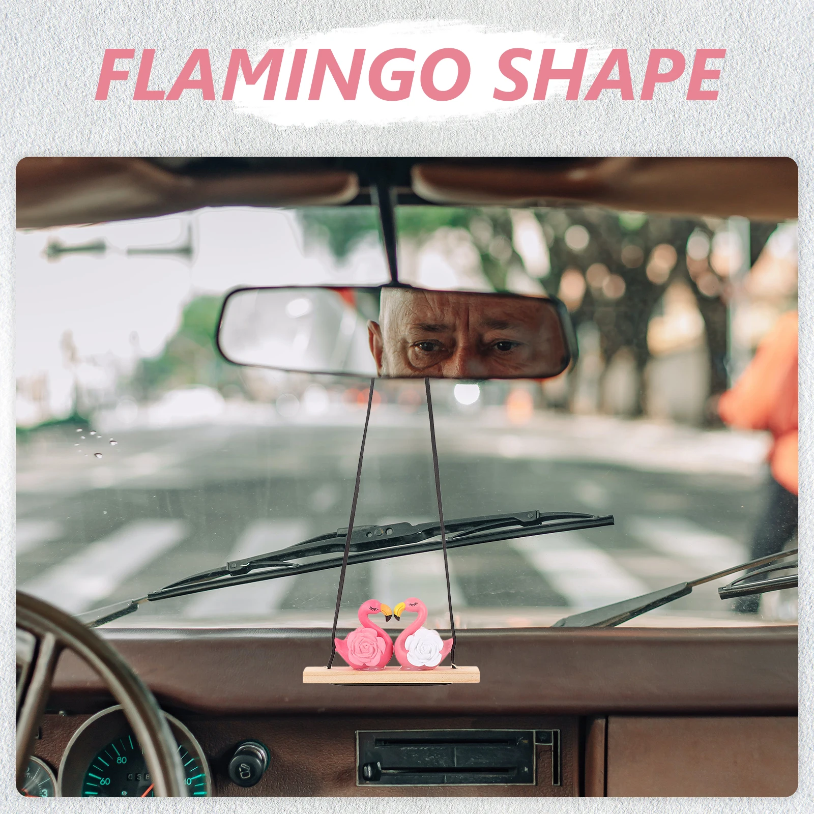 1PC Flamingo Car Hanging nament Resin Wood Cute Rearview Mirror Accessory Decorative Home Use Anti Rustproof
1PC Flamingo Car Hanging nament Resin Wood Cute Rearview Mirror Accessory Decorative Home Use Anti Rustproof