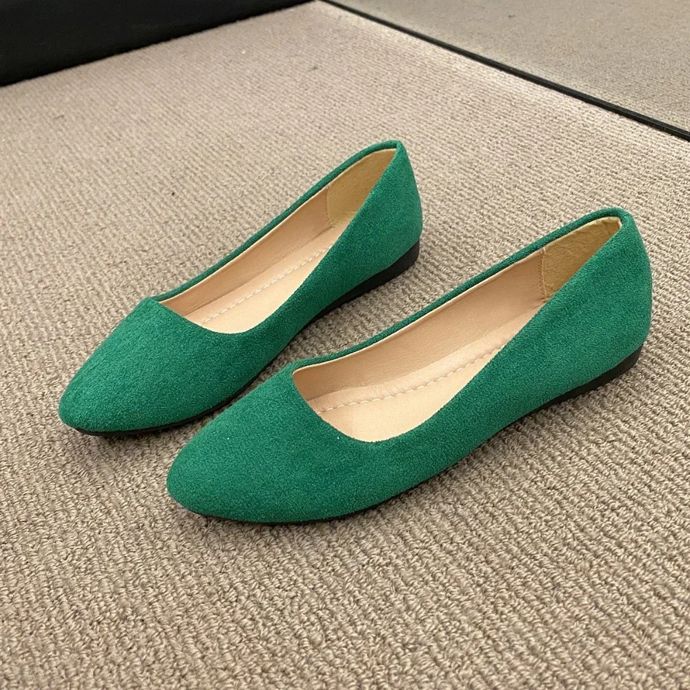 2024 Spring Women's Flats Pointed Toe Boat Shoes Candy Color Slip on Flat Shoes Flock Ballet Flats Comfortable Ladies Shoes
2024 Spring Women's Flats Pointed Toe Boat Shoes Candy Color Slip on Flat Shoes Flock Ballet Flats Comfortable Ladies Shoes