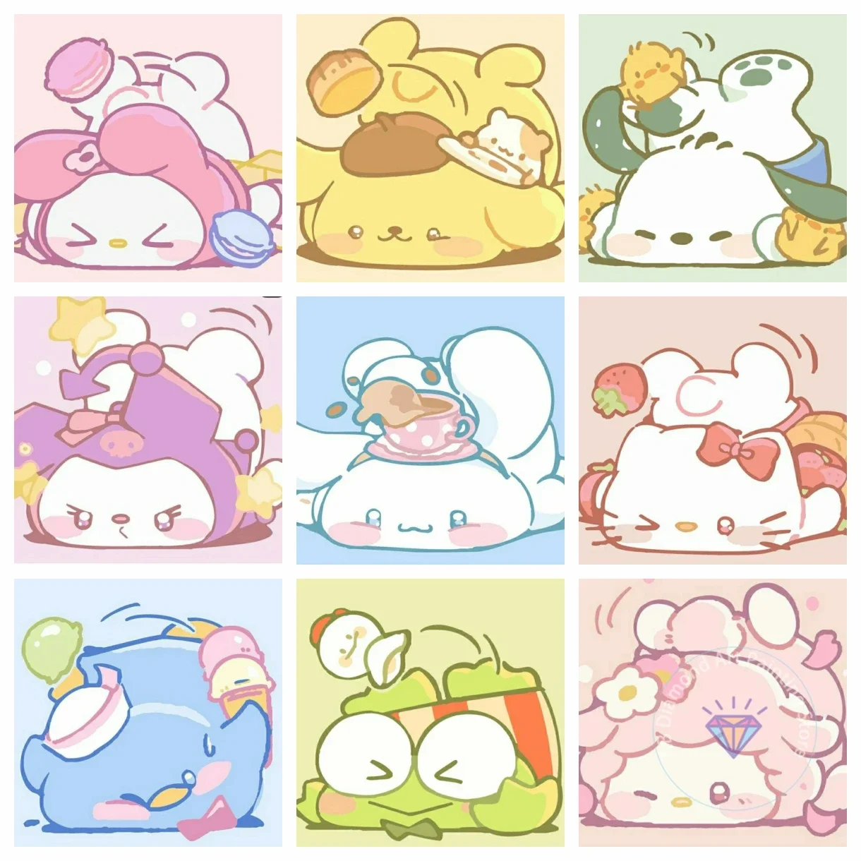 Sanrio New Cute Character Collection AB Diamond Painting Mosaic Diamond Embroidery 5D Home Decoration Children's Gift
Sanrio New Cute Character Collection AB Diamond Painting Mosaic Diamond Embroidery 5D Home Decoration Children's Gift