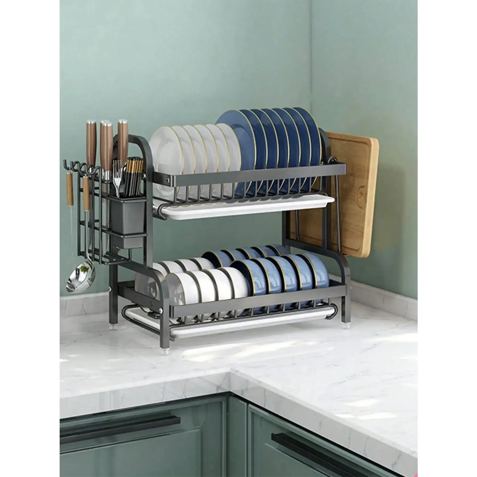 1pc Kitchen Storage Rack Dish Plate Drain Shelf Multifunctional Bowl Organizer Utensils Holder Cabinet
1pc Kitchen Storage Rack Dish Plate Drain Shelf Multifunctional Bowl Organizer Utensils Holder Cabinet