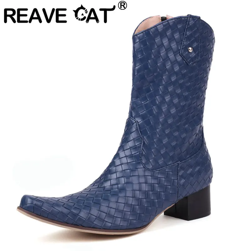 Женские сапоги до середины икры REAVE CAT, полусапожки без застежек на массивном каблуке 4,5 см, удобные сапоги 47, 48, 49, 50
Женские сапоги до середины икры REAVE CAT, полусапожки без застежек на массивном каблуке 4,5 см, удобные сапоги 47, 48, 49, 50
