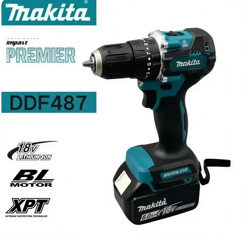 Makita Original DDF487 Cordless Driver Drill 18V Brushless Electric Impact Screwdriver Rechargeable Power Tool only tool
Makita Original DDF487 Cordless Driver Drill 18V Brushless Electric Impact Screwdriver Rechargeable Power Tool only tool