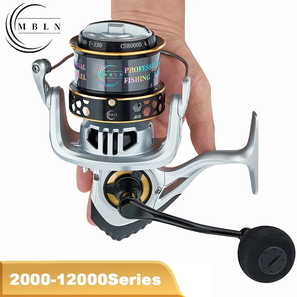 MBLN Spinning Fishing Reel, Max Drag 25KG/55LB, Durable Alloy Spool, Gear, CNC Metal Handle, Large Line Capacity
MBLN Spinning Fishing Reel, Max Drag 25KG/55LB, Durable Alloy Spool, Gear, CNC Metal Handle, Large Line Capacity