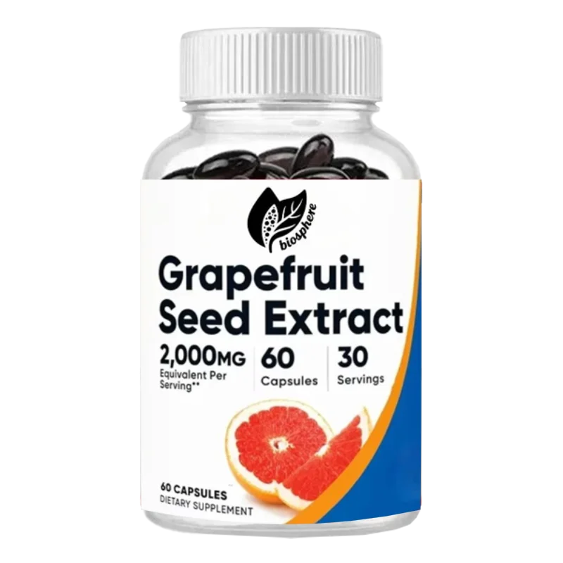 Grapefruit Seed Extract 2000mg, 60 Capsules Vegetarian - Gluten Free, Non GMO 
Grapefruit Seed Extract 2000mg, 60 Capsules Vegetarian - Gluten Free, Non GMO