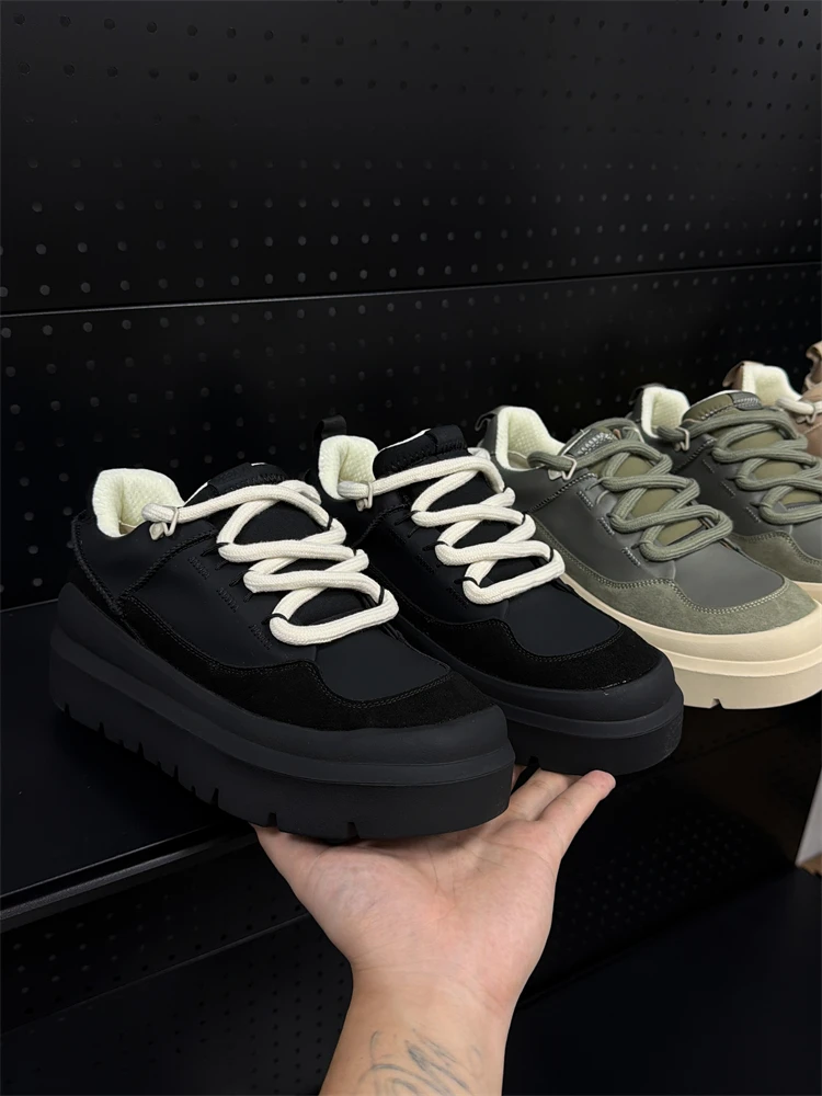 Fashionable Thick Bottom ODM Company Top Layer Cowhide Men's Pure Color Commuter Heightening Versatile Casual Shoes
Fashionable Thick Bottom ODM Company Top Layer Cowhide Men's Pure Color Commuter Heightening Versatile Casual Shoes
