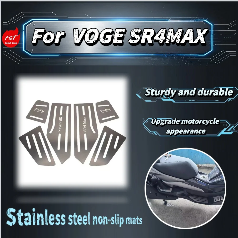For Voge SR4Max Loncin 350T Custom Fit Foot Pegs No-drill Installation Stainless Steel Anti-slip Footrest Kit
For Voge SR4Max Loncin 350T Custom Fit Foot Pegs No-drill Installation Stainless Steel Anti-slip Footrest Kit