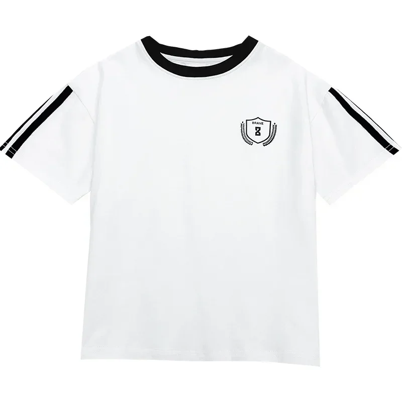 Boys 2024 Summer New Sports Short sleeved T-shirt Children's Korean Edition Children's Top Pure Cotton Half Sleeves Trendy
Boys 2024 Summer New Sports Short sleeved T-shirt Children's Korean Edition Children's Top Pure Cotton Half Sleeves Trendy