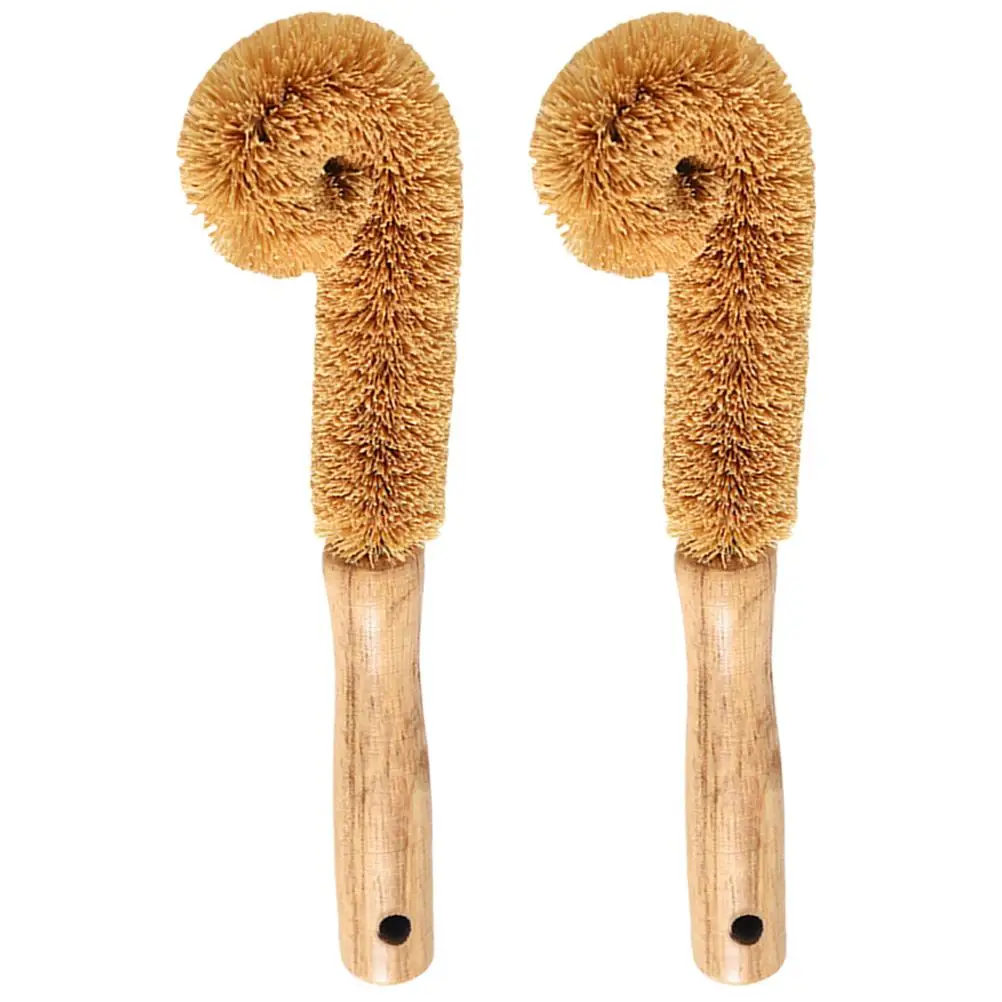 2pcs Cleaning Brush Brown 23x5x5cm Wood Handle Bottle Glass Kitchen Tools Multifunctional Detail Washer
2pcs Cleaning Brush Brown 23x5x5cm Wood Handle Bottle Glass Kitchen Tools Multifunctional Detail Washer