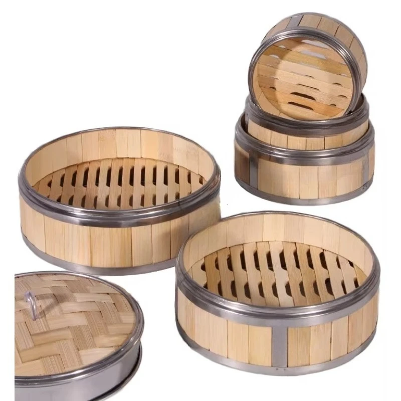 Large traditional bamboo steamer, with lid, for gas and induction stoves, for cooking and refreshments
Large traditional bamboo steamer, with lid, for gas and induction stoves, for cooking and refreshments
