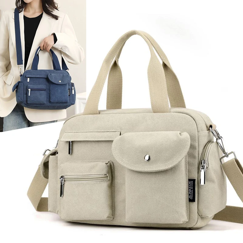 Women Canvas Handbag Large Capacity Crossbody Bags Portable Leisure Durable Package Outdoor Fitness Gym Training Sport Yoga Bag
Women Canvas Handbag Large Capacity Crossbody Bags Portable Leisure Durable Package Outdoor Fitness Gym Training Sport Yoga Bag