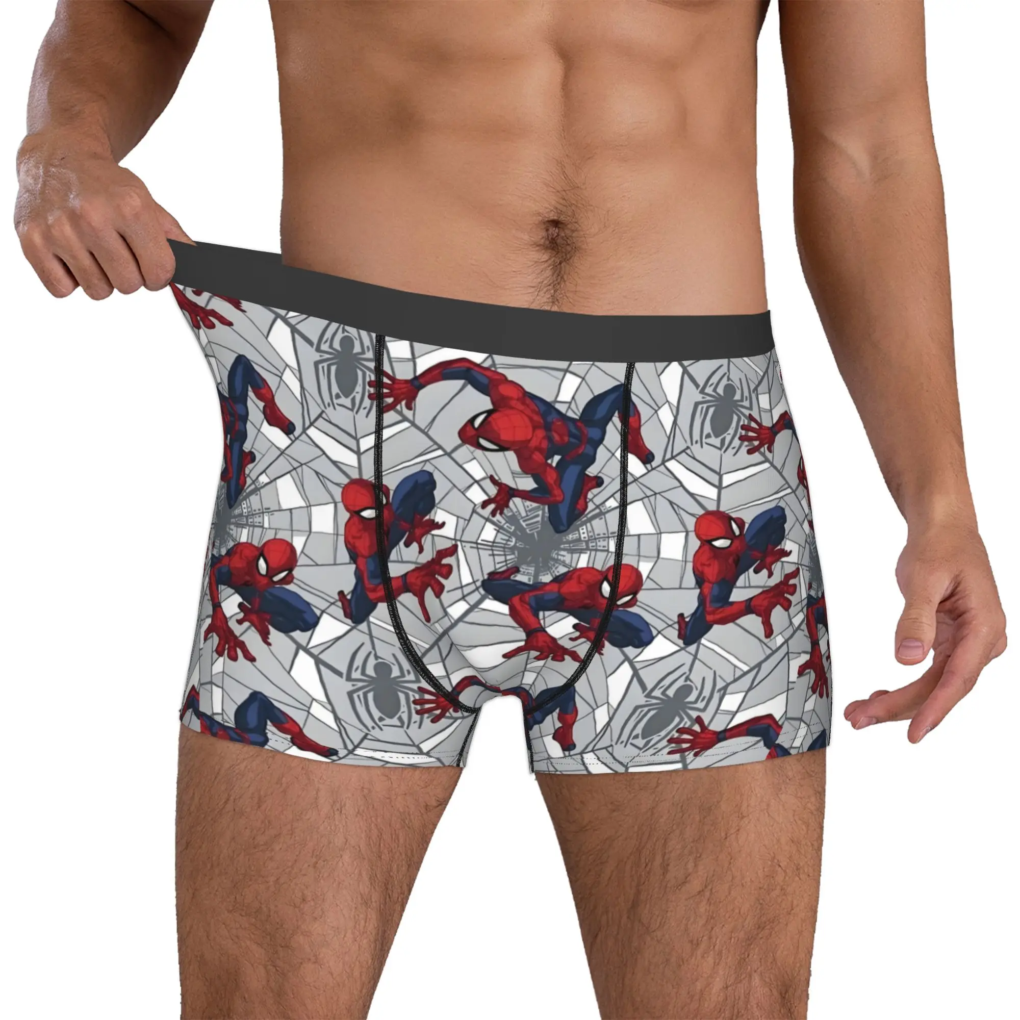 Custom S-Spider Man Underwear Men Stretch Superhero Cartoon Boxer Briefs Shorts Panties Soft Underpants For Male
Custom S-Spider Man Underwear Men Stretch Superhero Cartoon Boxer Briefs Shorts Panties Soft Underpants For Male