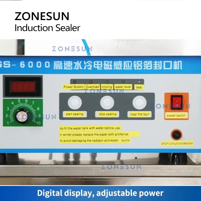 ZONESUN Induction Sealer Aluminum Foil Pointed Tip Top Plastic Lid Bottle Cap Sealing Machine Production Line ZS-FK6000
ZONESUN Induction Sealer Aluminum Foil Pointed Tip Top Plastic Lid Bottle Cap Sealing Machine Production Line ZS-FK6000