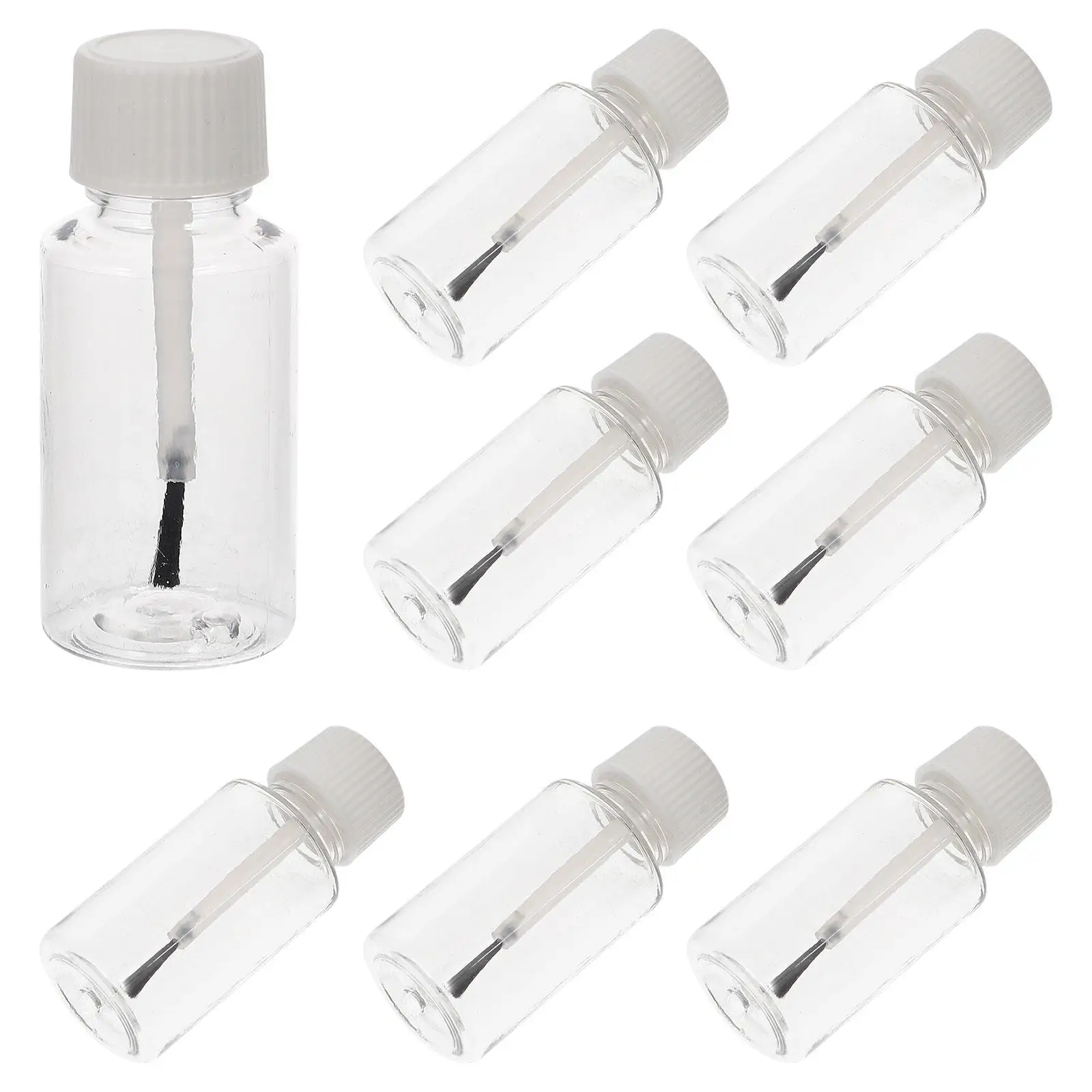 8pcs Empty Nail Polish Bottles Clear Varnish Containers PET Brush Design Reusable Manicure Travel Size
8pcs Empty Nail Polish Bottles Clear Varnish Containers PET Brush Design Reusable Manicure Travel Size
