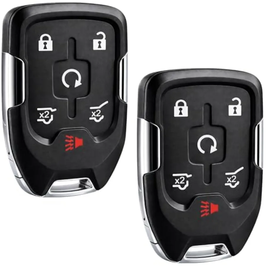 Smart Key Fob Keyless Entry Remote fits 2015-2020 Chevy Suburban/Tahoe/GMC Yukon + Yukon XL HYQ1AA, 13580802,Set of 2
Smart Key Fob Keyless Entry Remote fits 2015-2020 Chevy Suburban/Tahoe/GMC Yukon + Yukon XL HYQ1AA, 13580802,Set of 2