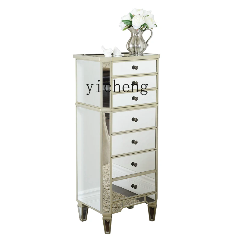 ZF Living Room Light Luxury Mirror Chest of Drawer Bedroom Solid Wood Storage Modern Wall Shelf Locker
ZF Living Room Light Luxury Mirror Chest of Drawer Bedroom Solid Wood Storage Modern Wall Shelf Locker