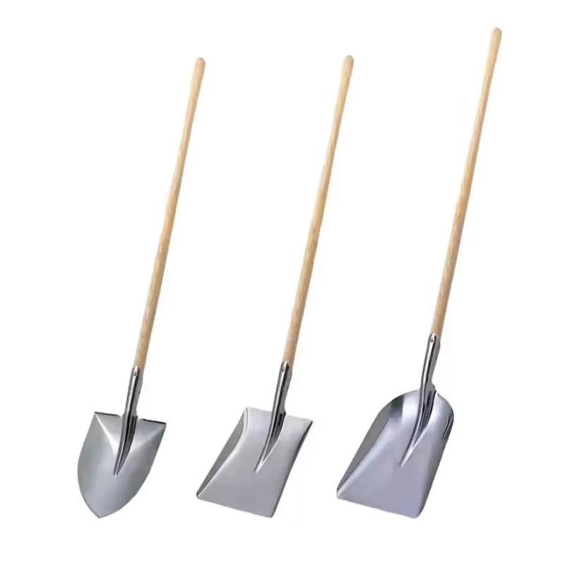 Large outdoor gardening steel shovel with wooden handle, non-foaming farm tools
Large outdoor gardening steel shovel with wooden handle, non-foaming farm tools