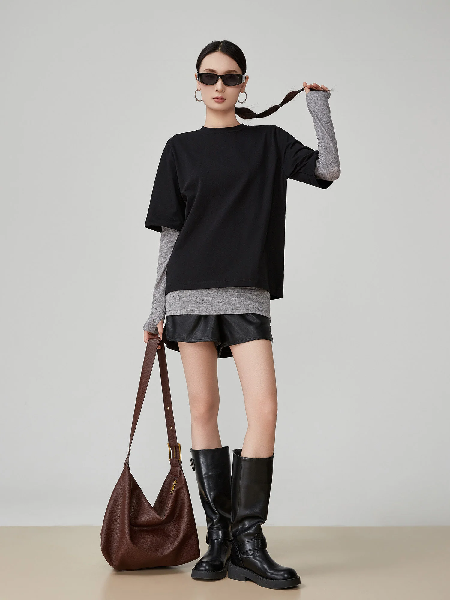 Loose Long Sleeve round Neck T-Shirt Women's Base Layer Shirt Spring New Style Casual Comfortable Polyester Fiber Top
Loose Long Sleeve round Neck T-Shirt Women's Base Layer Shirt Spring New Style Casual Comfortable Polyester Fiber Top