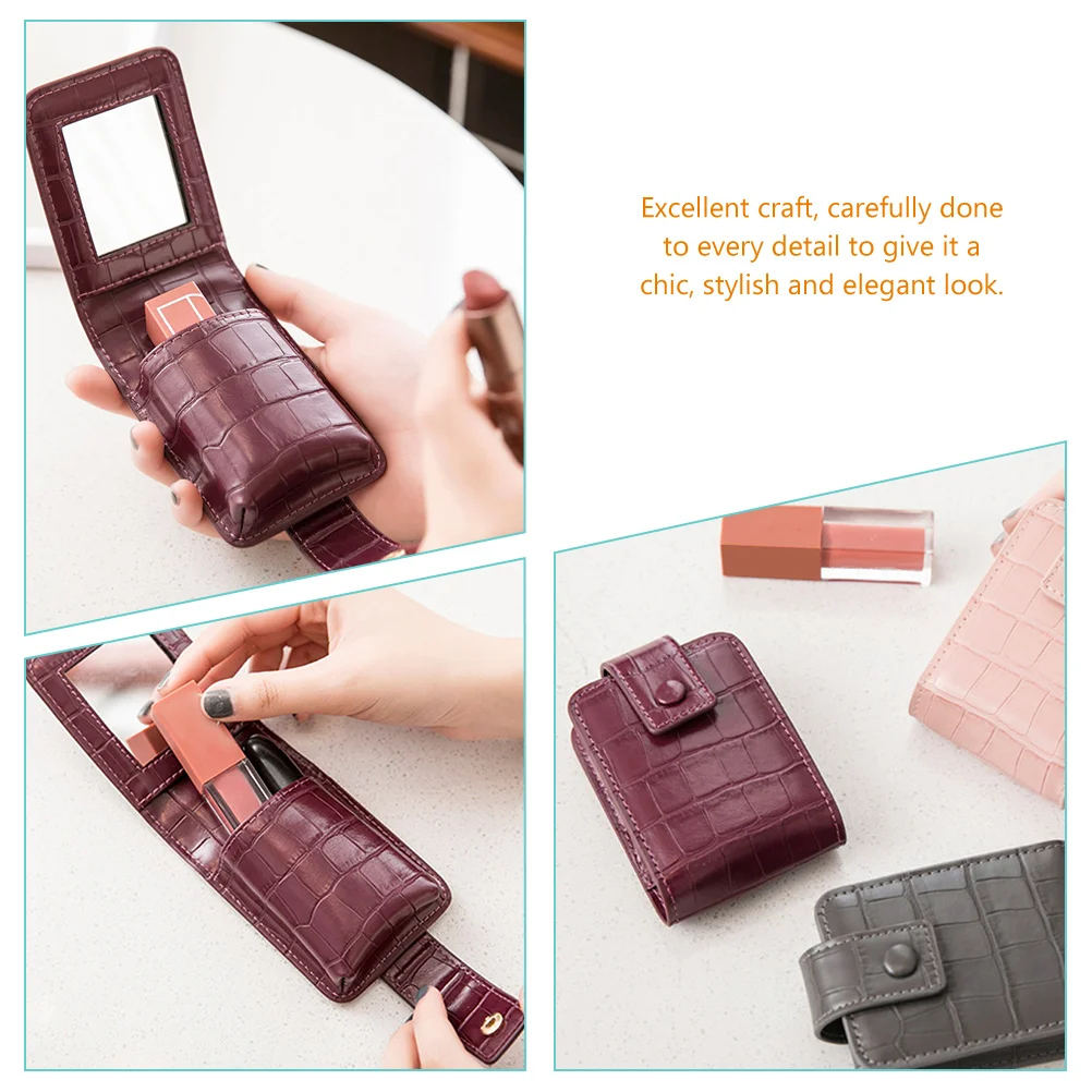 PU Holder Mini Bag with Mirror Portable Makeup Case for Purse Travel Mini Makeup Bag For Purse Organizer
PU Holder Mini Bag with Mirror Portable Makeup Case for Purse Travel Mini Makeup Bag For Purse Organizer