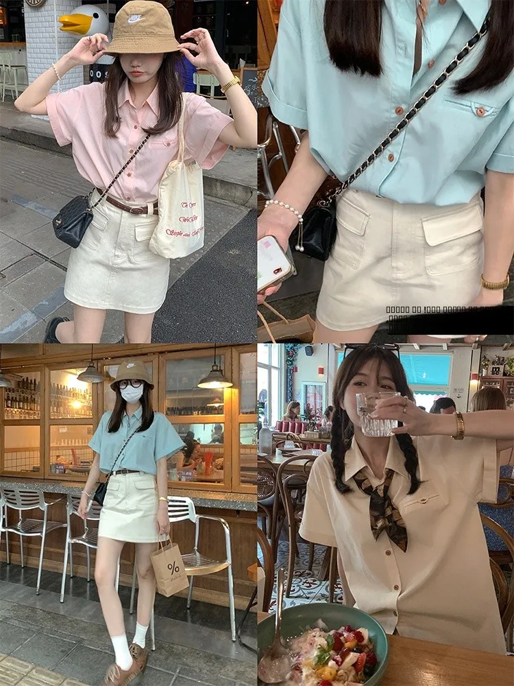 Летняя повседневная женская рубашка Miaolab из шелковистого хлопка свободного кроя в корейском стиле на пуговицах для молодых женщин
Летняя повседневная женская рубашка Miaolab из шелковистого хлопка свободного кроя в корейском стиле на пуговицах для молодых женщин