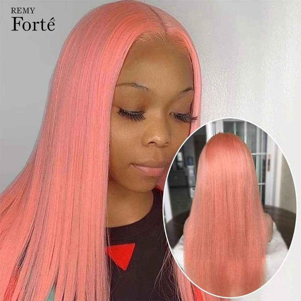 13*5*2 HD Transparent Colored Wigs Light Pink Lace Frontal Wigs Light Hot Pink Straight Lace Front Human Hair Wig for Women 180%
13*5*2 HD Transparent Colored Wigs Light Pink Lace Frontal Wigs Light Hot Pink Straight Lace Front Human Hair Wig for Women 180%