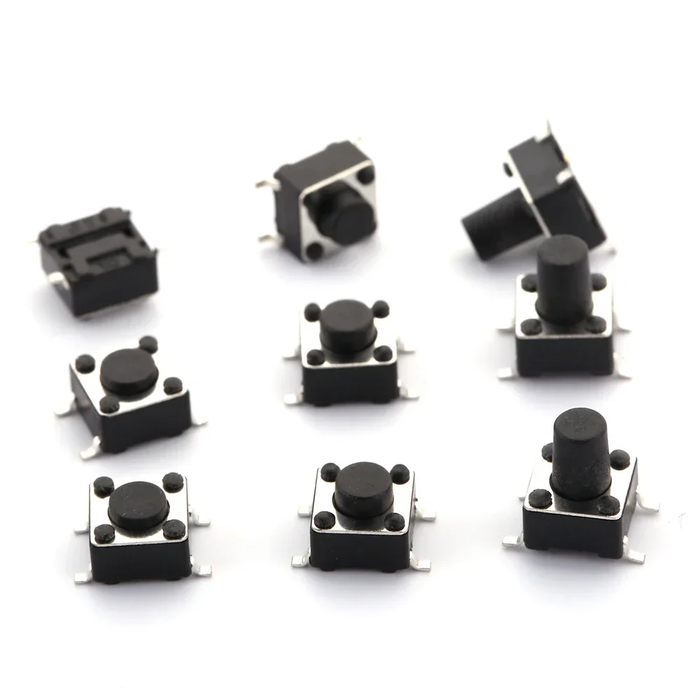 20PCS 6x6 Push Button Switch SMD 6X6X4.3 Light Touch Switch 6*6*4.3/5/6/7/8/9/10/11/12/13/14/15/16/18MM The Power Switch 4Pins
20PCS 6x6 Push Button Switch SMD 6X6X4.3 Light Touch Switch 6*6*4.3/5/6/7/8/9/10/11/12/13/14/15/16/18MM The Power Switch 4Pins