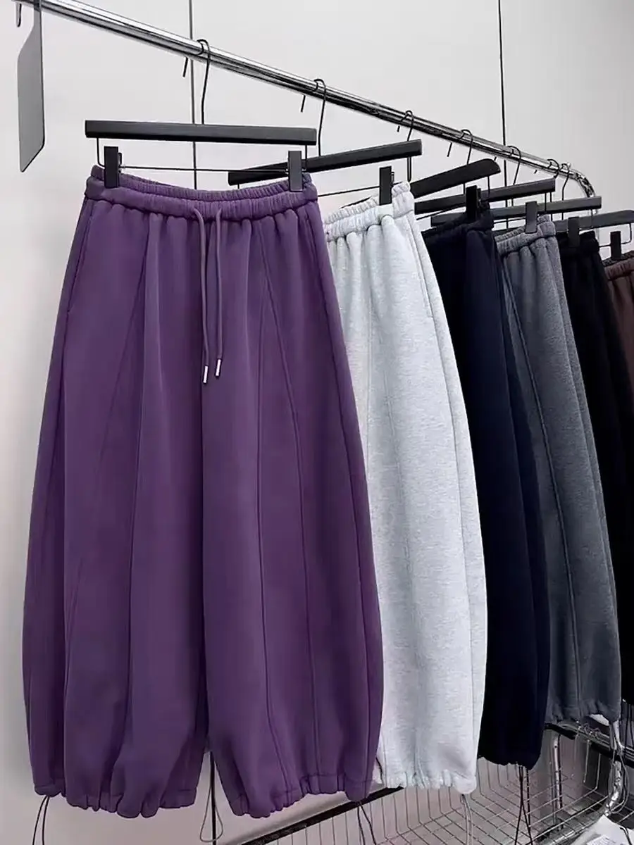 Thickened Fleece Sports Casual Pants High Waist Straight Leg Pocket High Elasticity Drawstring Cuffed Winter Warm Ladies Trou...
Thickened Fleece Sports Casual Pants High Waist Straight Leg Pocket High Elasticity Drawstring Cuffed Winter Warm Ladies Trou...