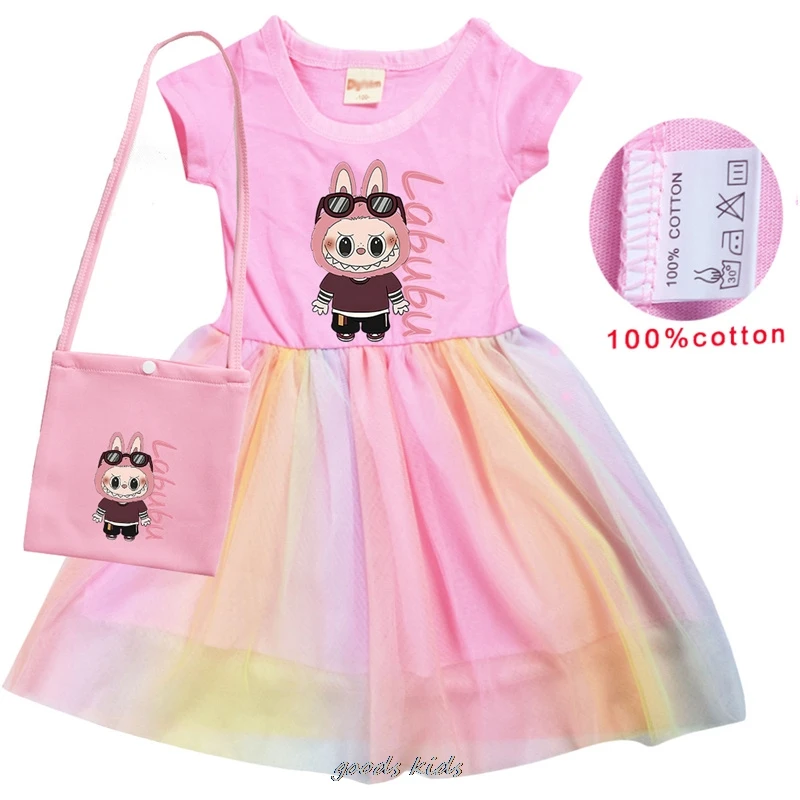Newest Labubu Costume Kids Summer Short Sleeve Pretty Dress And Bag Baby Girls Dresses Children Vistidos Toddler Best Gift 1~7Y
Newest Labubu Costume Kids Summer Short Sleeve Pretty Dress And Bag Baby Girls Dresses Children Vistidos Toddler Best Gift 1~7Y
