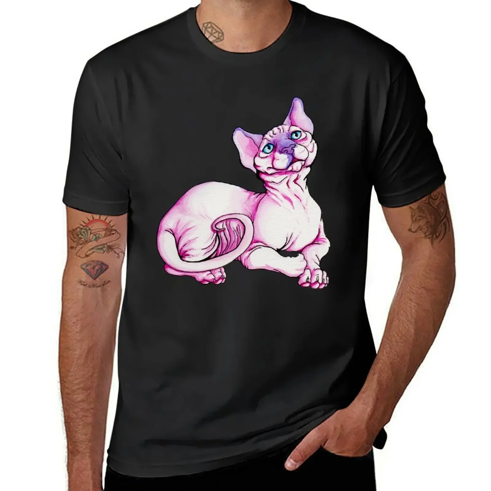 Little pink Sphynx T-Shirt summer top valentines clothes t shirt men 100℅ cotton
Little pink Sphynx T-Shirt summer top valentines clothes t shirt men 100℅ cotton