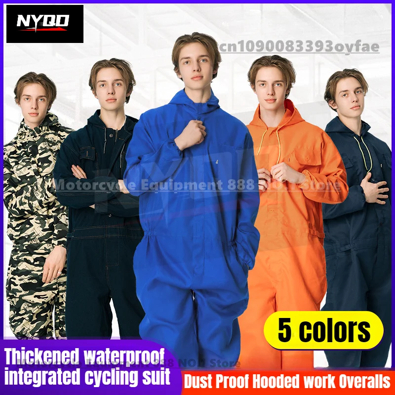 Цельные мотоциклетные костюмы, пыленепроницаемые, износостойкие рабочие комбинезоны с капюшоном для мужчин и женщин, мотоциклетная куртка
Цельные мотоциклетные костюмы, пыленепроницаемые, износостойкие рабочие комбинезоны с капюшоном для мужчин и женщин, мотоциклетная куртка