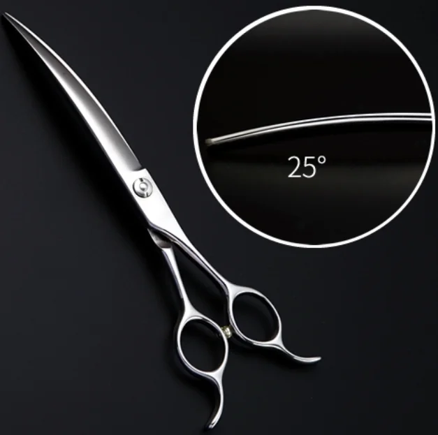 Professional pet grooming scissors, premium dog grooming stainless steel curved scissors 7.5 inches sharp
Professional pet grooming scissors, premium dog grooming stainless steel curved scissors 7.5 inches sharp
