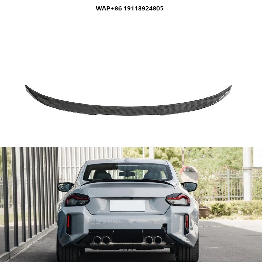 G87 M2 Dry Carbon Rear Trunk Spoiler Wing for B-MW 2 Series G87 M2 G42 M240i M Sport M-tech 2022-2023
G87 M2 Dry Carbon Rear Trunk Spoiler Wing for B-MW 2 Series G87 M2 G42 M240i M Sport M-tech 2022-2023