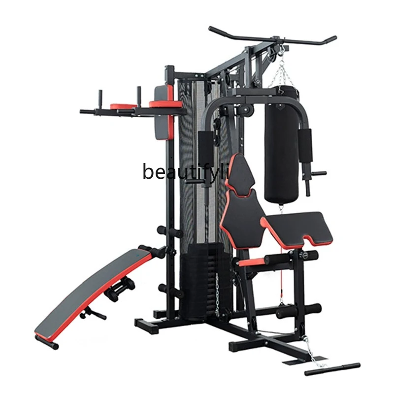 Indoor comprehensive trainer Three-person standing household large combination equipment Strength multi-functional exercise
Indoor comprehensive trainer Three-person standing household large combination equipment Strength multi-functional exercise