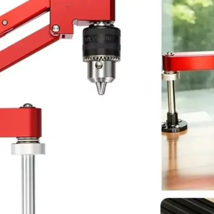 Red Aluminum Alloy Tapping Cantilever Bracket Drill Assist Tool For Horizontal Vertical Drilling 90 Degree Workshop Equipment
Red Aluminum Alloy Tapping Cantilever Bracket Drill Assist Tool For Horizontal Vertical Drilling 90 Degree Workshop Equipment