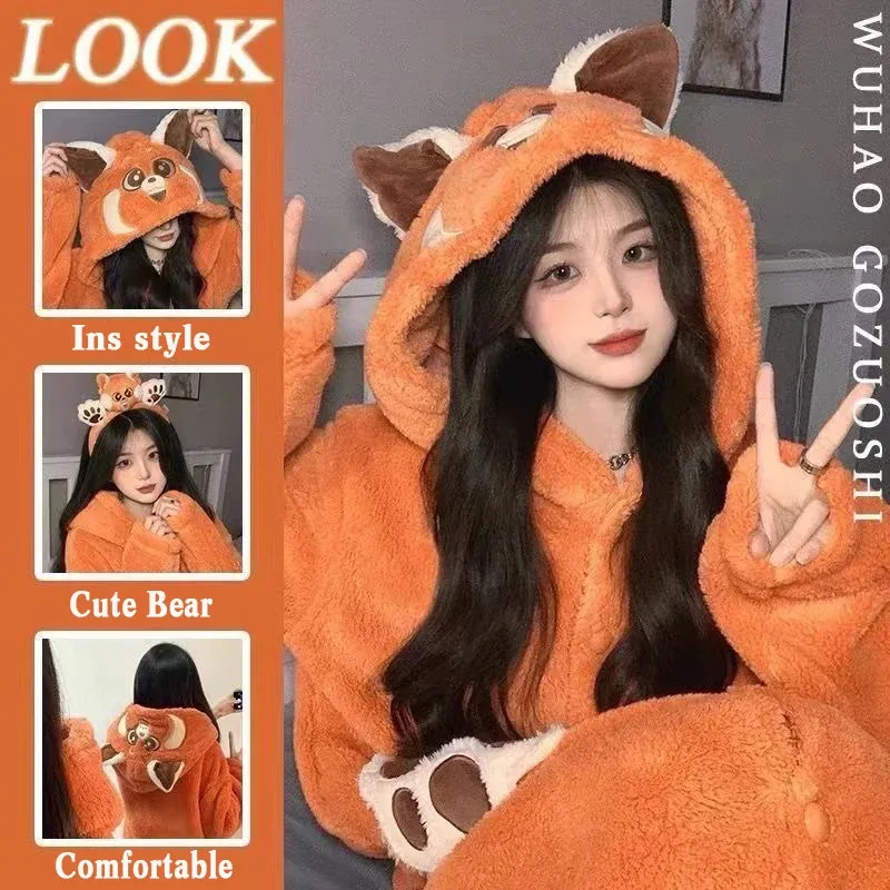 Women's Onesies Flannel Animal Pajama Bear Tiger Cartoon Hooded Kawaii Sleepwear Halloween Christmas Party Nightdress Homewear
Women's Onesies Flannel Animal Pajama Bear Tiger Cartoon Hooded Kawaii Sleepwear Halloween Christmas Party Nightdress Homewear