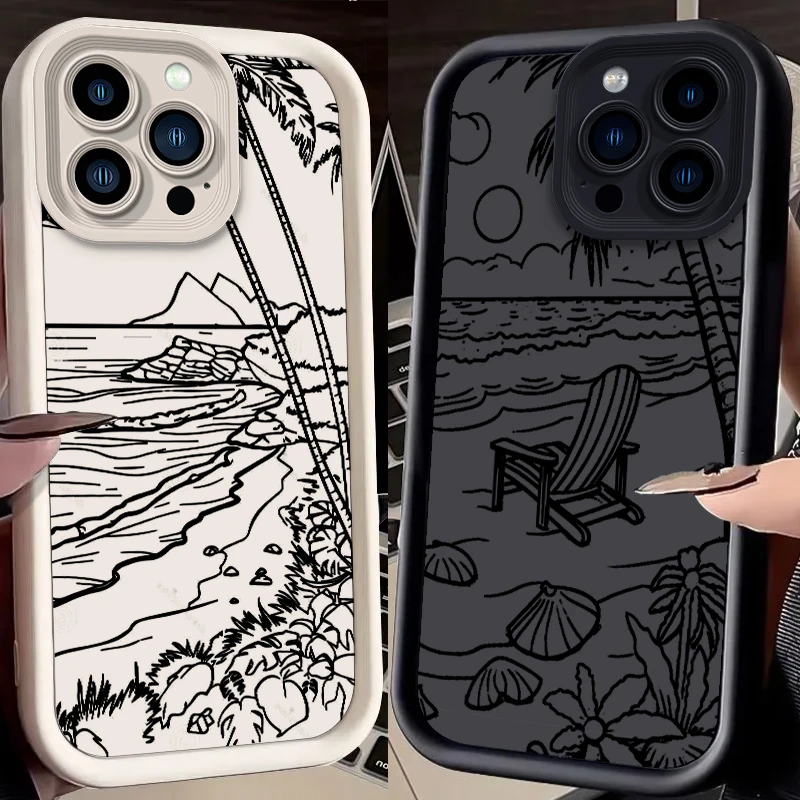 Art Beach Tree Simple For Apple iPhone 15 14 13 12 Pro Max Mini 11 XS X XR 8 7 6 Plus Eye Ladder Cover Capa Fundas Phone Case
Art Beach Tree Simple For Apple iPhone 15 14 13 12 Pro Max Mini 11 XS X XR 8 7 6 Plus Eye Ladder Cover Capa Fundas Phone Case