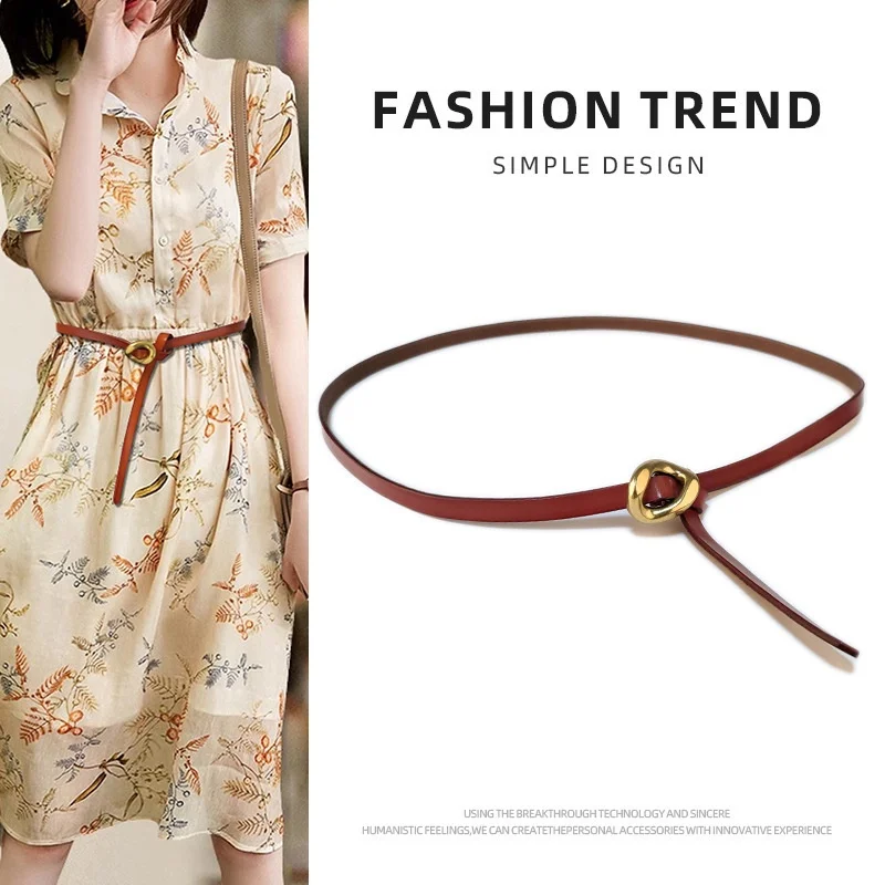 Ladies Fashion Simple Leather Belt Stylish Waistband for Casual Skirts And Jeans Trendy Elegant Belt
Ladies Fashion Simple Leather Belt Stylish Waistband for Casual Skirts And Jeans Trendy Elegant Belt