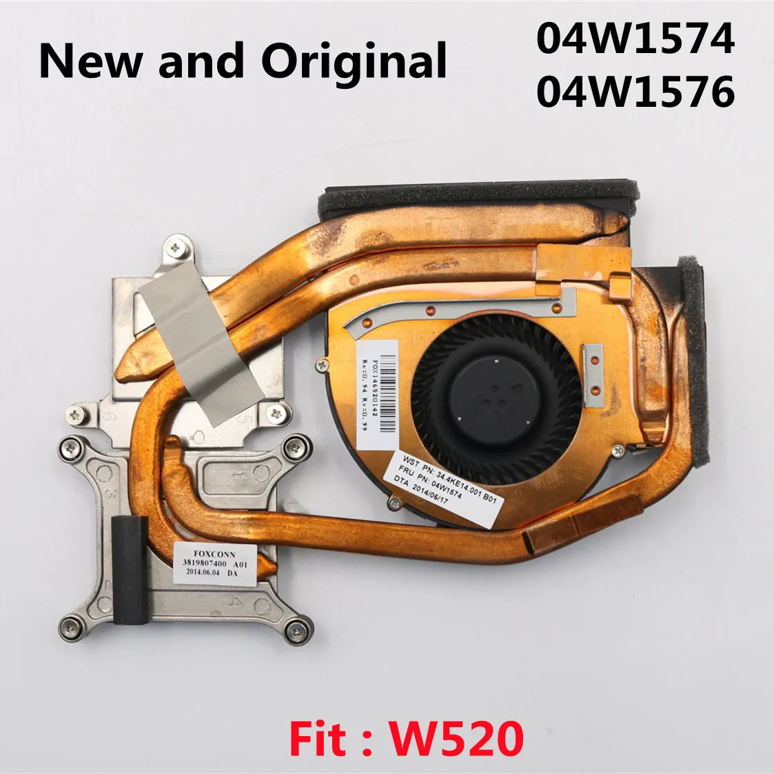 New Original CPU Cooling Fan Heatsink Radiator Cooler For Lenovo Thinkpad W520 Laptop FRU 04W1574 04W1576
New Original CPU Cooling Fan Heatsink Radiator Cooler For Lenovo Thinkpad W520 Laptop FRU 04W1574 04W1576