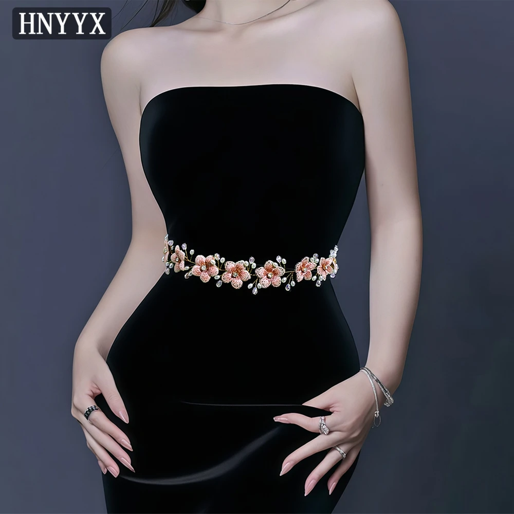 HNYYX Belt for Wedding Dress Pink Flowers Sashes Elegant Bridal Belts Fashion Wedding Accessories Things for Weddings SA363
HNYYX Belt for Wedding Dress Pink Flowers Sashes Elegant Bridal Belts Fashion Wedding Accessories Things for Weddings SA363
