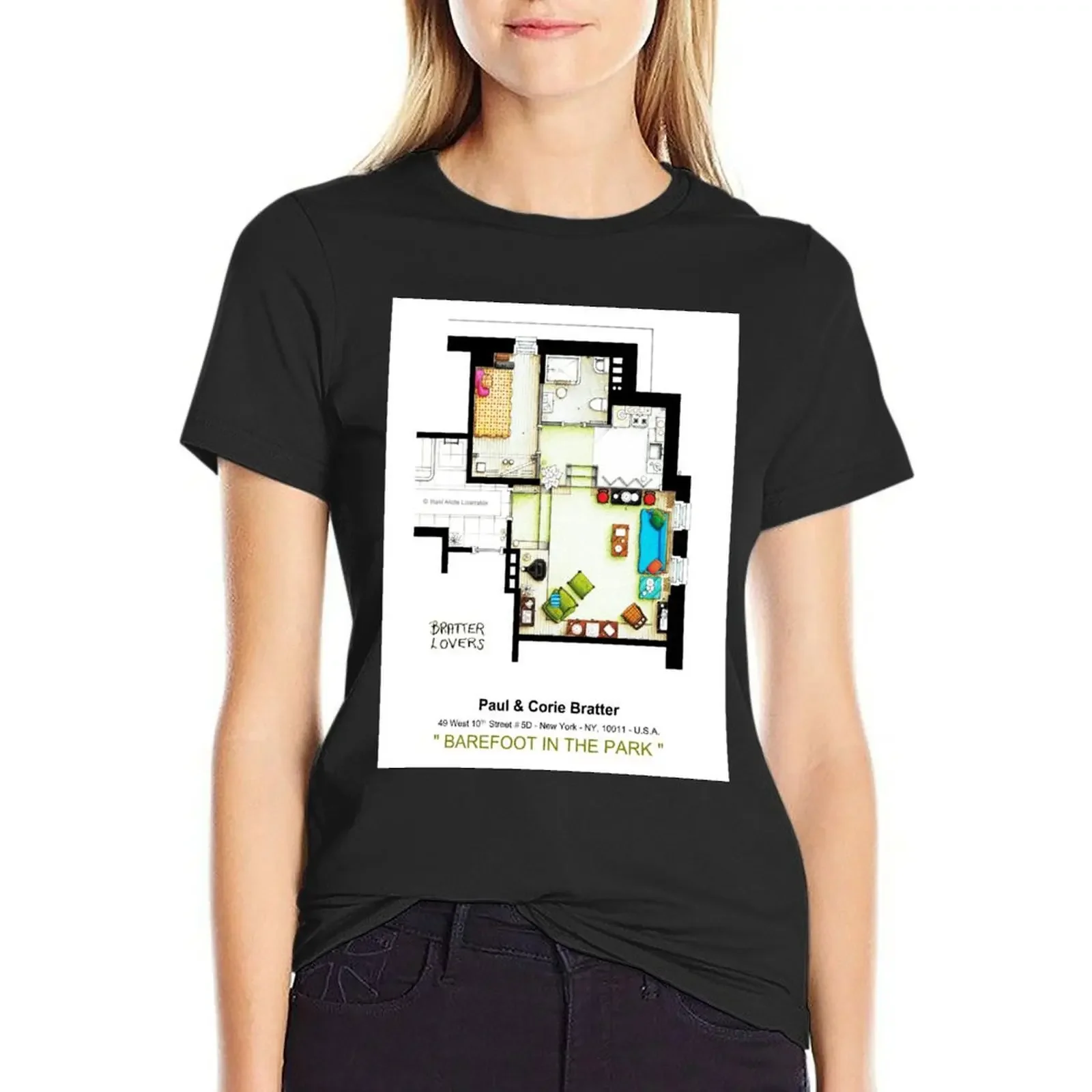 Floorplan of the apt from Barefoot in the Park T-Shirt new edition graphics spring clothes Women 2025
Floorplan of the apt from Barefoot in the Park T-Shirt new edition graphics spring clothes Women 2025