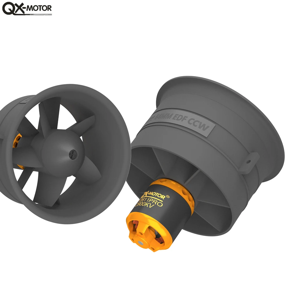 QX-MOTOR 64 мм EDF 5-лопастной канальный вентилятор 40A 60A ESC с бесщеточным двигателем QF2611PRO 4000KV 3200KV 2900KV для радиоуправляемого вертолета, дрона, часть
QX-MOTOR 64 мм EDF 5-лопастной канальный вентилятор 40A 60A ESC с бесщеточным двигателем QF2611PRO 4000KV 3200KV 2900KV для радиоуправляемого вертолета, дрона, часть